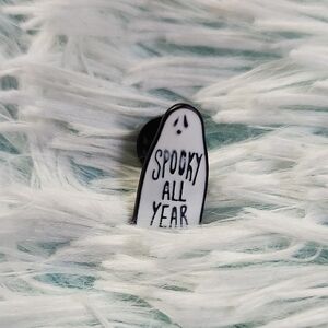 Spooky All Year Ghost Pin